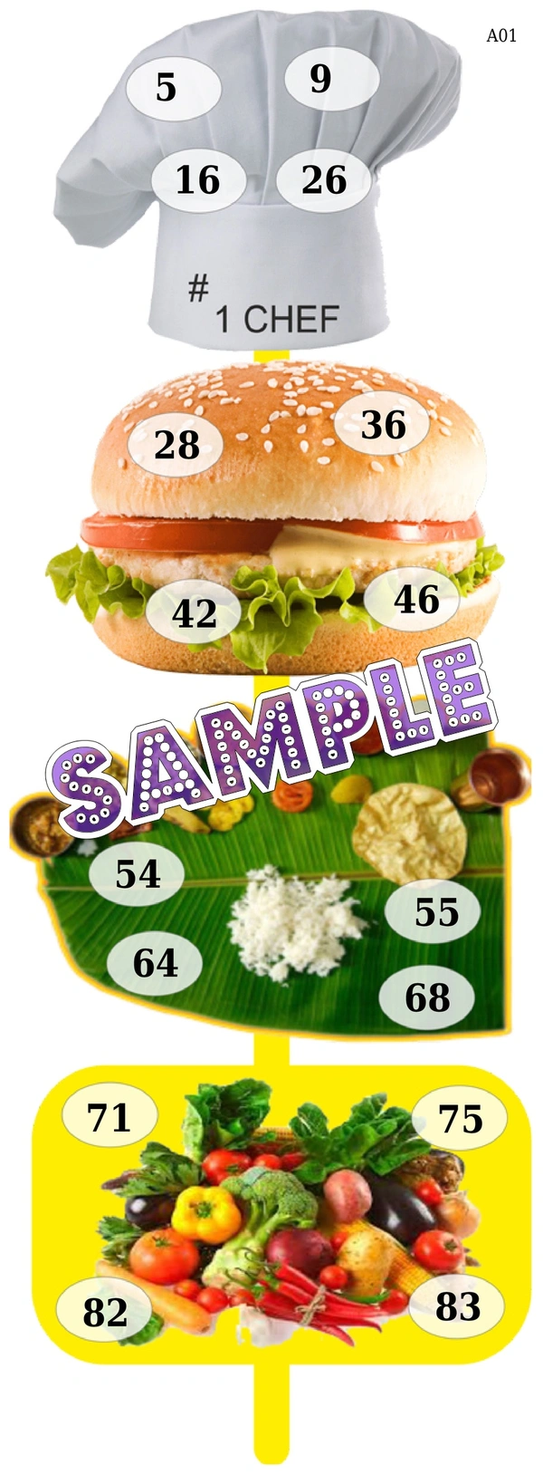 perty Food theme Tambola Housie (list2996_1) - 12