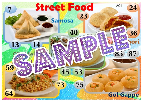 perty Food theme Tambola Housie (list415_2) - 24