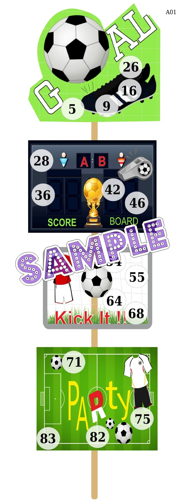 perty Football theme Tambola Housie (list2990_1) - 8