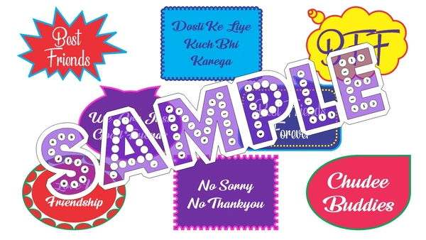 perty Friendship theme Props (list3328) - 12.2 x 8.9