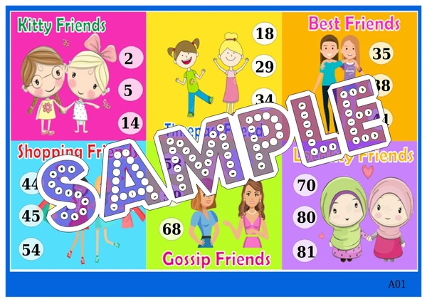 perty Friendship theme Tambola Housie (list1380_1) - 24