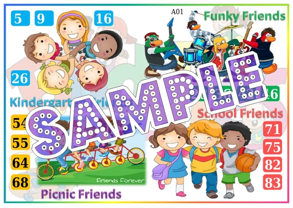 perty Friendship theme Tambola Housie (list493_2) - 48
