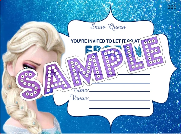 perty Frozen theme Cards (list3485_1) - 48