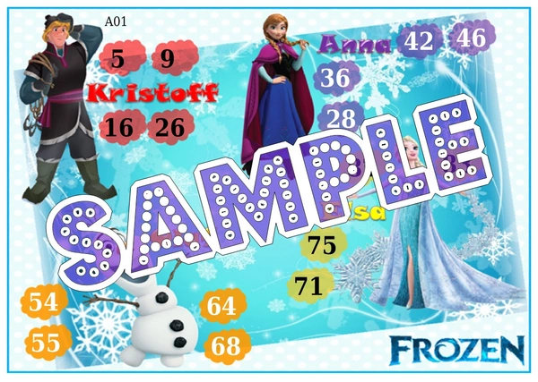 perty Frozen theme Tambola Housie (list2488_1) - 24