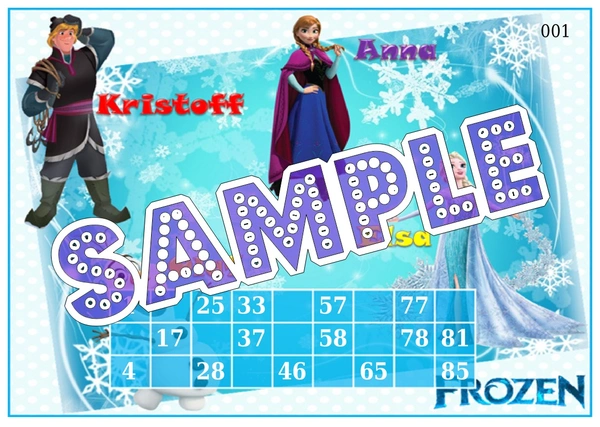 perty Frozen theme Tambola Housie (list2966_1) - 48