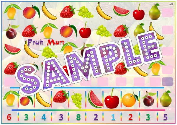 perty Fruits Vegetables theme Paper Games (list1772_1) - 4