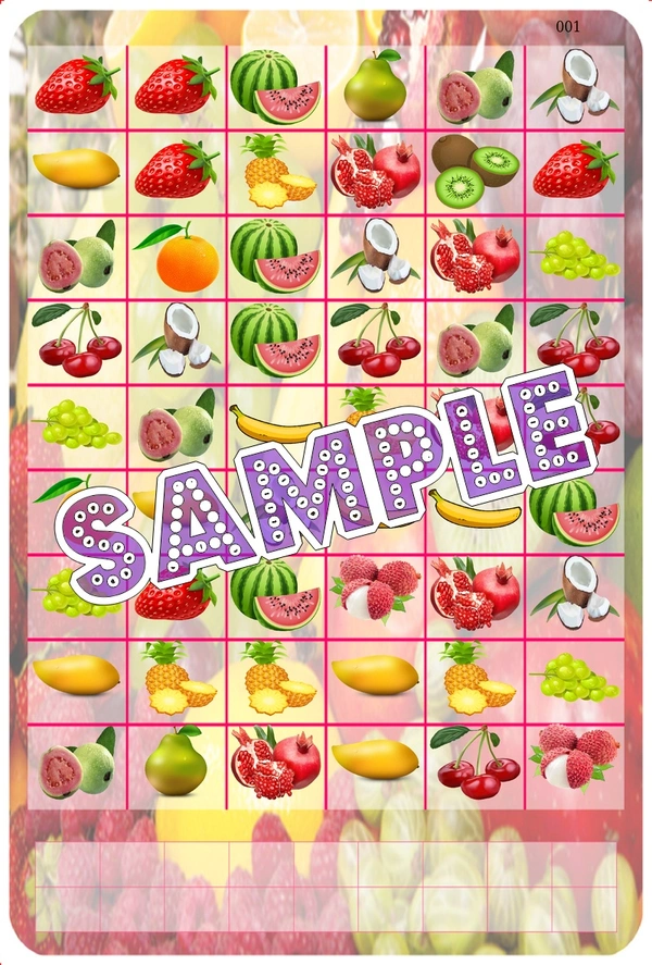perty Fruits Vegetables theme Paper Games (list1789_1) - 8
