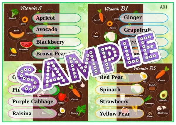 perty Fruits Vegetables theme Tambola Housie (list3168_1) - 16