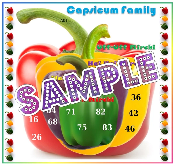 perty Fruits Vegetables theme Tambola Housie (list783_1) - 18
