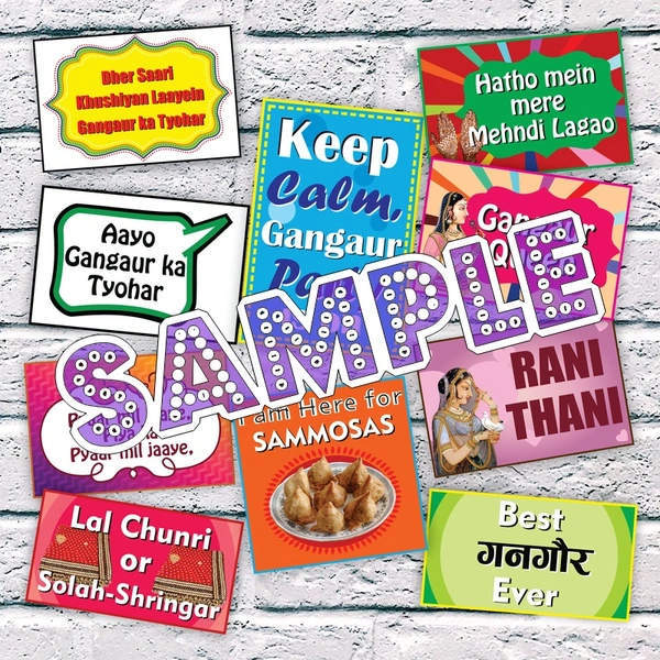 perty Gangaur theme Props (list1876) - 6 x 4.4