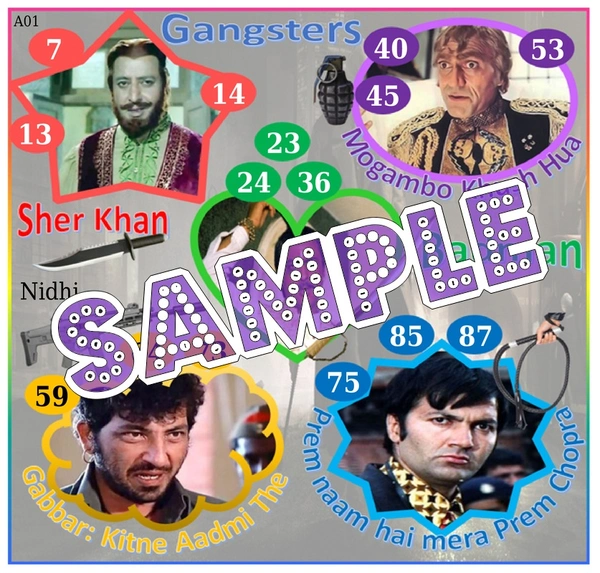 perty Gangster theme Tambola Housie (list457_1) - 36