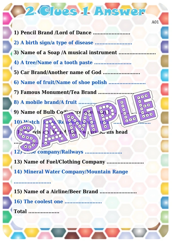 perty Generic theme Paper Games (list1686_1) - 8