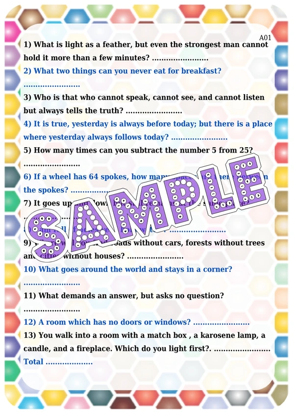 perty Generic theme Paper Games (list1690_1) - 24