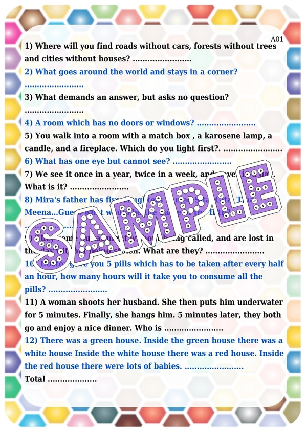 perty Generic theme Paper Games (list1704_1) - 24