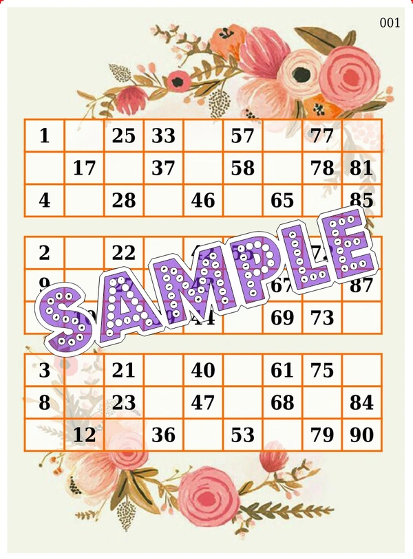 perty Generic theme Tambola Housie (list1000_3_2) - 48