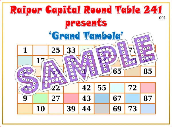 perty Generic theme Tambola Housie (list1000_5_2) - 24