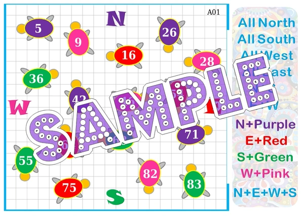 perty Geographical theme Tambola Housie (list2527_2) - 48