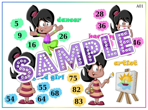 perty Girl theme Tambola Housie (list2230_1) - 24