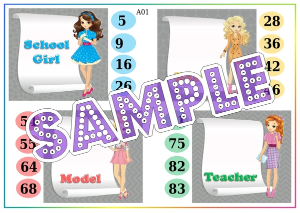 perty Girl theme Tambola Housie (list2310_1) - 24