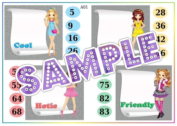 perty Girl theme Tambola Housie (list2311_1) - 24