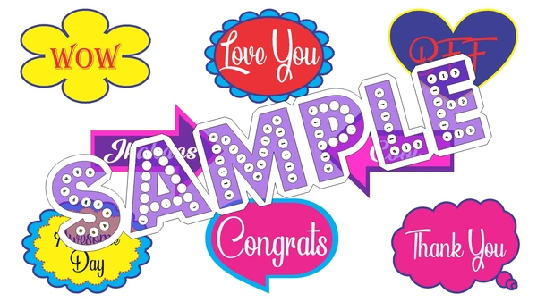 perty Greeting theme Props (list3326) - 12.2 x 8.9