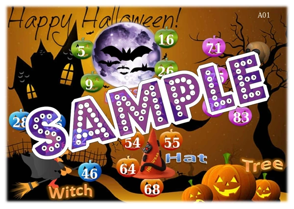 perty Halloween theme Tambola Housie (list201_3) - 16
