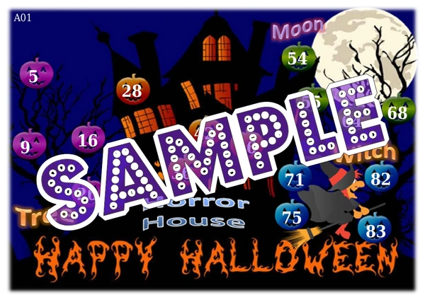 perty Halloween theme Tambola Housie (list202_3) - 48