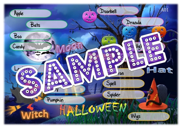 perty Halloween theme Tambola Housie (list555_2) - 48
