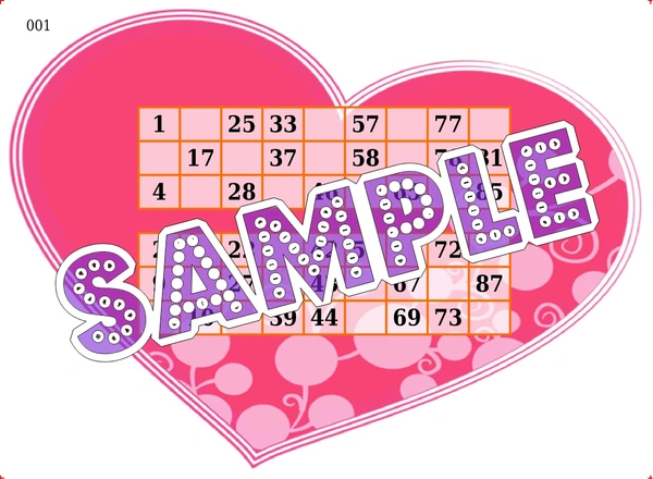 perty Heart theme Tambola Housie (list1063_2) - 24