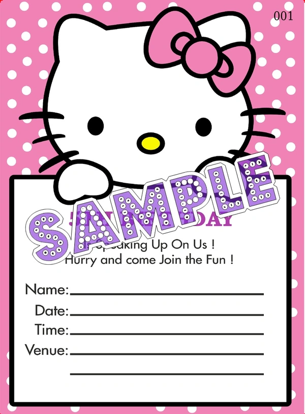 perty Hello Kitty theme Cards (list3477_1) - 48