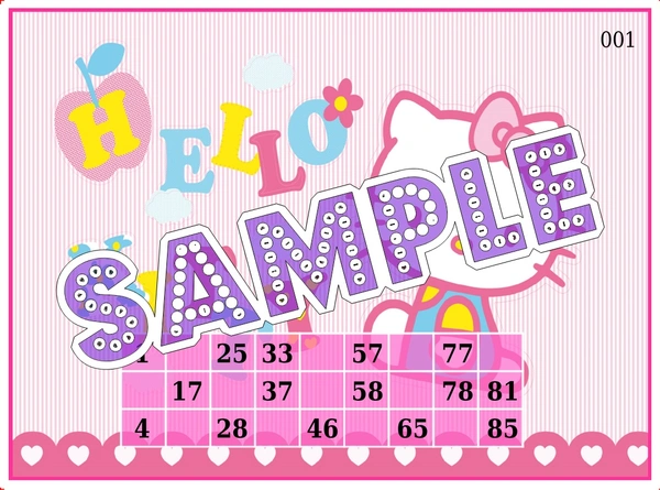 perty Hello Kitty theme Tambola Housie (list2918_1) - 16