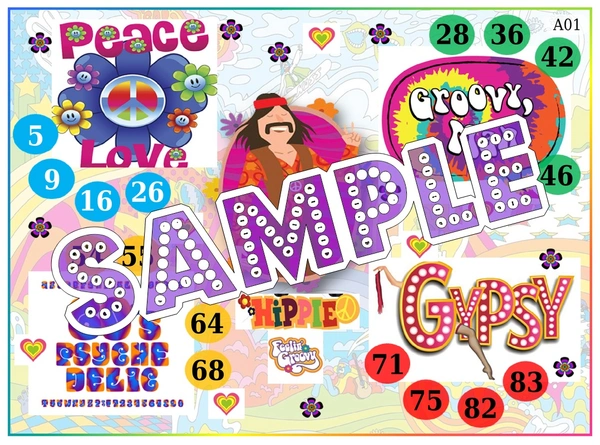 perty Hippie theme Tambola Housie (list1457_1) - 24