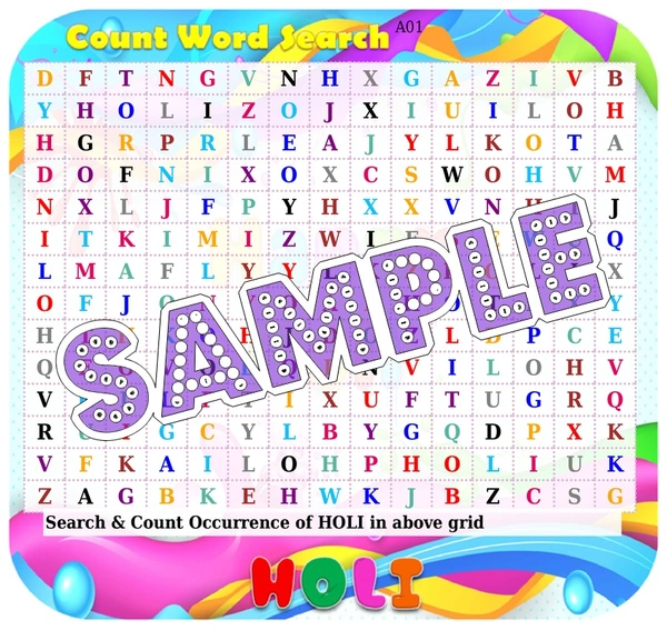 perty Holi theme Paper Games (list1712_1) - 12