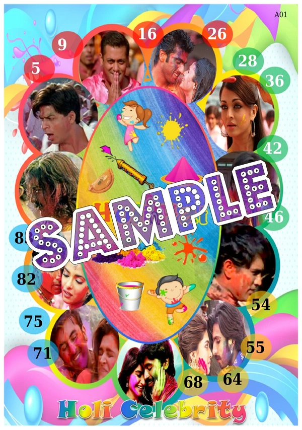 perty Holi theme Paper Games (list1754_1) - 8