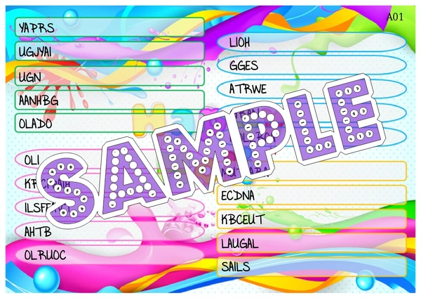 perty Holi theme Paper Games (list887_1) - 16