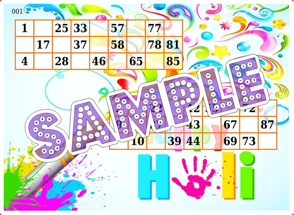 perty Holi theme Tambola Housie (list1015_1) - 48