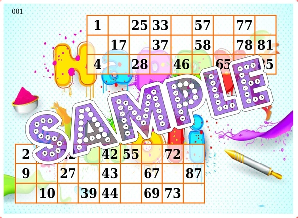 perty Holi theme Tambola Housie (list1020_1) - 16