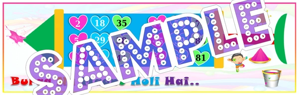 perty Holi theme Tambola Housie (list2567_1) - 48