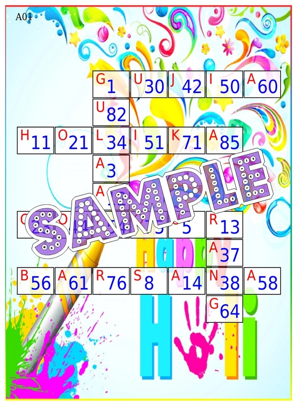 perty Holi theme Tambola Housie (list3208_1) - 24