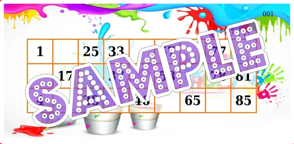 perty Holi theme Tambola Housie (list3218_2) - 24