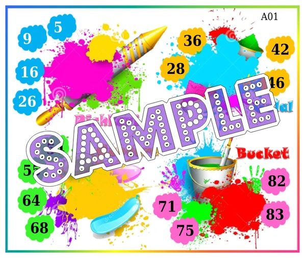 perty Holi theme Tambola Housie (list596_1) - 72