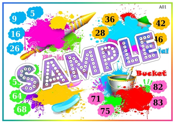 perty Holi theme Tambola Housie (list596_3) - 16