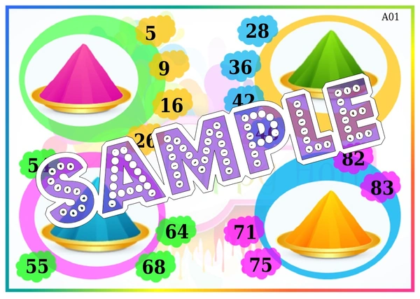 perty Holi theme Tambola Housie (list703_1) - 16
