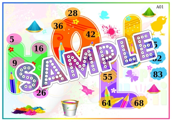 perty Holi theme Tambola Housie (list705_1) - 24