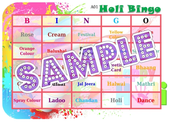 perty Holi theme Tambola Housie (list896_1) - 24