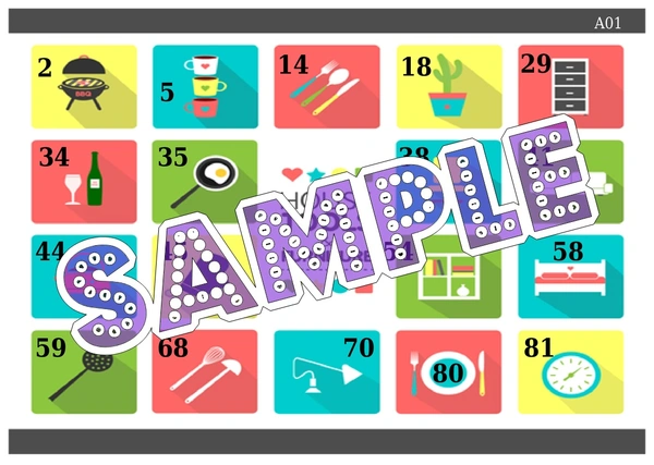 perty Household Items theme Tambola Housie (list636_1) - 48
