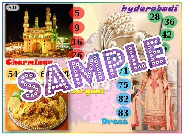 perty Hyderabadi theme Tambola Housie (list2344_1) - 48