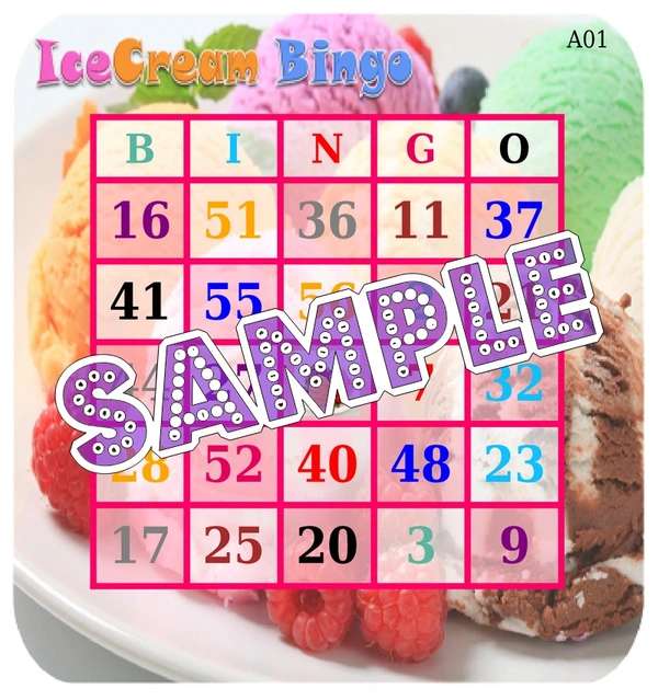 perty Icecream theme Tambola Housie (list1542_1) - 24