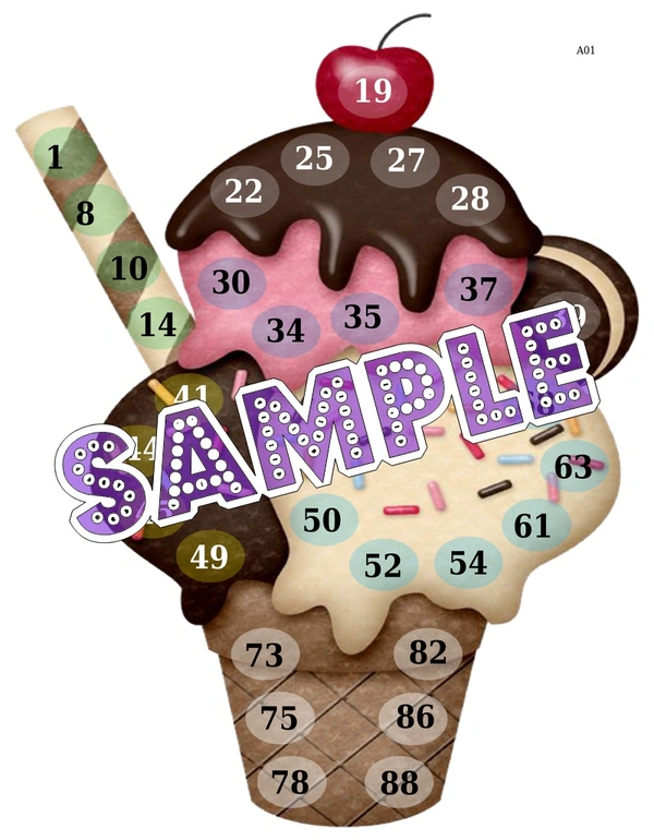 perty Icecream theme Tambola Housie (list2645_2) - 12