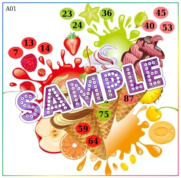 perty Icecream theme Tambola Housie (list2646_1) - 12